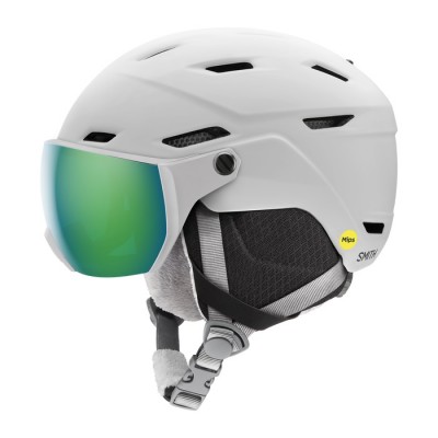 KASK SMITH SURVEY JR MIPS MATTE WHITE GREEN MIRROR 2025